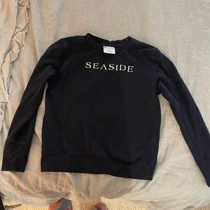 Navy Long Sleeve Seaside Florida Sweatshirt